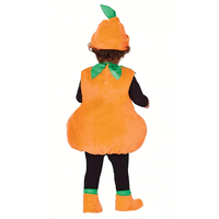 Ensemble de costumes 3 pièces en peluche pour enfants, style occidental, confortable et respirant, motif citrouille d'Halloween, vente en gros