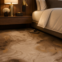 Tapis imprimé en nylon de luxe avec design 3D personnalisé, tapis pour chambre d'hôtel 5 étoiles