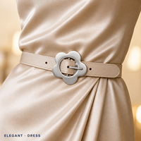 Boucle de ceinture pour femme en alliage de zinc, motif floral, à languette rotative, 32 mm, pour robes, jeans, manteaux, ceintures de taille, OEM