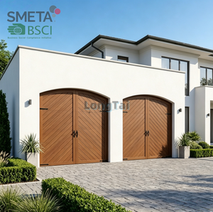 <span class=keywords><strong>Porte</strong></span> <span class=keywords><strong>de</strong></span> <span class=keywords><strong>garage</strong></span> coulissante latérale en bois <span class=keywords><strong>de</strong></span> chêne LONGTAI, style traditionnel, petite sectionnelle 8x7, 9x8, 10x8, grain <span class=keywords><strong>de</strong></span> bois, en vente - Product Image 4
