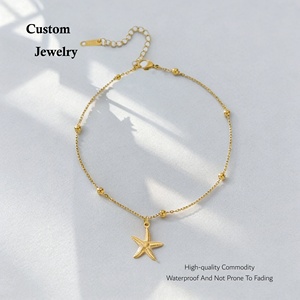 Inspire Jewelry Cavigliera Elegante in Acciaio Inossidabile a Forma di Stella Marina da Donna, Perfetta per <span class=keywords><strong>Vacanze</strong></span> Estive e Feste in Spiaggia, Pietra Portafortuna di <span class=keywords><strong>Aprile</strong></span> - Product Image 1