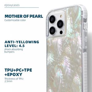 Fundas para iPhone 15, Fundas Protectoras de Lujo de TPU a Prueba de Golpes de 5 Metros, Carcasa Trasera Transparente Rígida para iPhone 13 Pro Max - Product Image 2