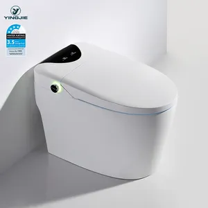 Moderno sifónico sensor eléctrico bidé electrónico WC limpieza automática descarga de agua armario inteligente inodoro inteligente