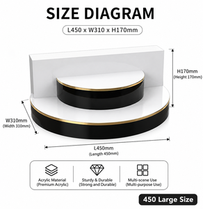 Espositore Cosmetico Personalizzato in Acrilico e Vetro, Scaffale da Banco a Più Livelli, Espositore per Trucchi da Negozio, per <span class=keywords><strong>Live</strong></span> Streaming - Product Image 6