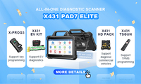 Launch x431 pad7 elite utilisé pour programmer les clés hitag 3 hol tel programmeur dispositif pour programmation ecu outils de diagnostic scanner de voiture