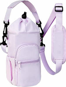 Upgraded <b>Water</b> <b>Bottle</b> Purse Portable Waterproof Insulated Polyester Sleeve Carrier Sling Bag Phone Pocket Fits <b>for</b> 12*5 - Product Image 4