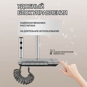 Cabezal de Ducha de Acero Inoxidable de Diseño Moderno con Potenciador de Presión de Agua para Baño, Venta al Por Mayor - Product Image 2