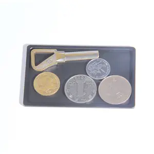 Tragbare Aluminium hülle Pop Up Wallet Karten tasche Universal Aluminium legierung Tray Key Coin Mehrzweck-Aufbewahrung sbox