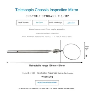 Exploit Industrial Teleskop Tragbarer Inspektions spiegel Handliche Werkzeug magnet kapazität für die Reparatur von Auto motoren Universelle Autore paratur - Product Image 6