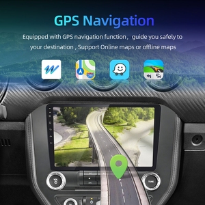 Radio para Auto Rhythm de 9 Pulgadas con Carplay Inalámbrico <span class=keywords><strong>y</strong></span> Android Auto, Sincronización con Aplicaciones de Teléfono, Control por Voz, Reproductor de Navegación para Ford Mustang 2015-2020 - Product Image 3