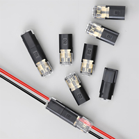 Connecteur de câble D2 à 2 broches, à raccordement rapide, sans dénudage, bornier électrique rapide pour câbles d'éclairage LED