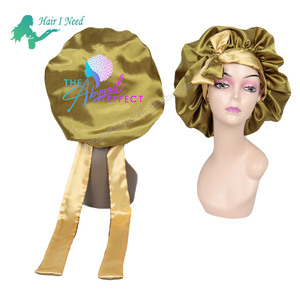 Logo personnalisé Bonnet en <span class=keywords><strong>satin</strong></span> Bonnet en soie pour dormir Bonnet pour cheveux pour soins capillaires en <span class=keywords><strong>satin</strong></span> tressé - Product Image 6
