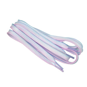 Cordones de Zapatos Personalizados con Degradado, Modelo HY-27, Planos, para AF1 <span class=keywords><strong>Air</strong></span> F One <span class=keywords><strong>AJ1</strong></span> Dunk, Zapatos Deportivos Casuales de Lona Blanca - Product Image 5