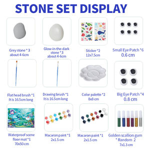 Disegno di Graffiti creativi personalizzati giocattolo didattico kit di attività artigianali fai da te Eco Friendly pittura di roccia per i bambini - Product Image 2