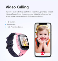 Reloj Inteligente Impermeable LT25 para Niños con Pantalla IPS, GPS, SOS, Video, Respuesta a Llamadas, Control Remoto, Termómetro, Correa de Goma y Calendario