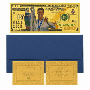Set de Tarjetas Conmemorativas con Lámina Dorada de Leyendas <span class=keywords><strong>del</strong></span> Fútbol, Coleccionable para Fanáticos <span class=keywords><strong>del</strong></span> Deporte - Product Image 4