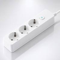Prise industrielle EU en gros, ABS, 220V/110V, rallonge IP44, câble de 2m, mise à la terre standard, interrupteur marche/arrêt durable, 3 prises EU