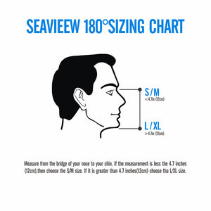 Maschera da snorkeling per immersioni a secco a 180 gradi con Design in gomma integrale Anti-perdita per respirare - Product Image 6