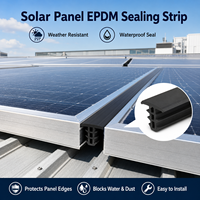 Joint d'étanchéité en caoutchouc EPDM de type T personnalisé pour panneaux solaires, étanche à l'eau et à la poussière, bande d'étanchéité en caoutchouc pour panneaux photovoltaïques
