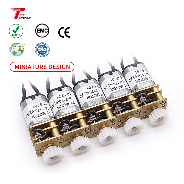 GM12 12mm 720rpm Small Mini High Torque Low Speed Rpm 3v 6v 12v Micro N20 Gear Motor DC Motor with Encoder