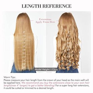 FUJIA Extensions de cheveux en fil invisible avec bandeau transparent Taille réglable Clips sécurisés amovibles dans les cheveux secrets ondulés bouclés - Product Image 6