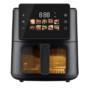 Freidora de aire digital inteligente universal de 6 L con ventana para cocina, control digital, ideal para mayoristas - Product Image 1