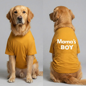 Camiseta de Cuello Redondo de Algodón de Primera Calidad para Perro en Color Amarillo, Suave, Ligera, Cómoda, Duradera y Transpirable - Product Image 2