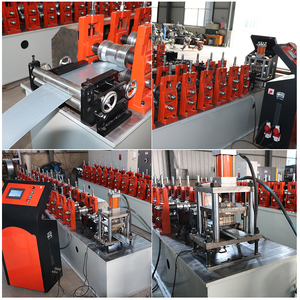Máquina <span class=keywords><strong>de</strong></span> fabricación perfilada <span class=keywords><strong>de</strong></span> marco <span class=keywords><strong>de</strong></span> acero para puerta, persiana enrollable <span class=keywords><strong>de</strong></span> Metal, rieles <span class=keywords><strong>de</strong></span> guía, máquina formadora <span class=keywords><strong>de</strong></span> rodillos - Product Image 2