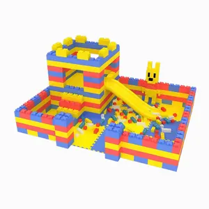 Yüksek kaliteli hediye oynayan çocuklar blok oyuncak epp köpük kapalı set yapı kale yapı taşları cennet