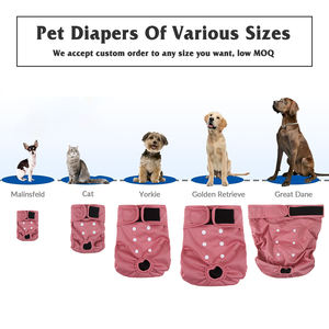 Couches pour chien Pantalon physiologique <span class=keywords><strong>Lavable</strong></span> Femme Chien Shorts Doux Animaux Sous-vêtements Culottes sanitaires Sacs à crottes Polyester À La Mode - Product Image 6