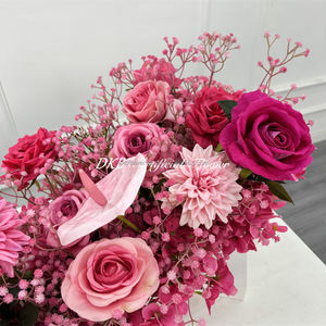 Camino de Mesa Floral Personalizado de Fábrica DKB, Decoración para Recepción de Bodas, Camino de Mesa con Flores Artificiales, Hileras de Flores Largas - Product Image 5