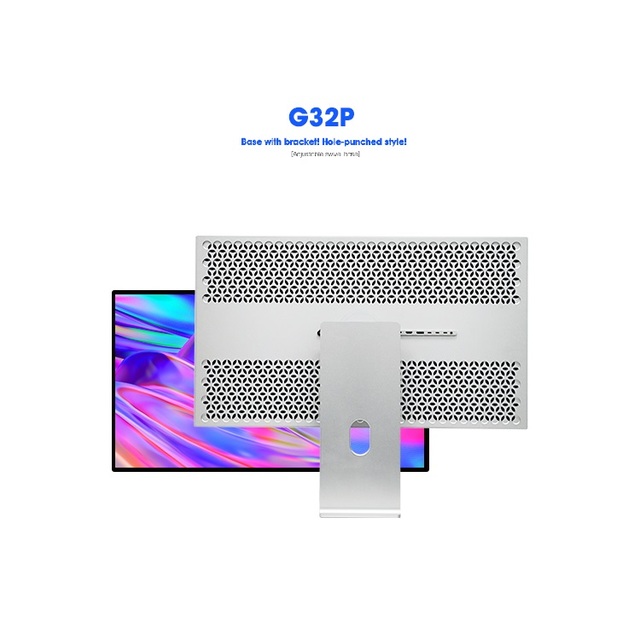 KUYCON G32P 32-Inch 6K 60Hz Retina Display Monitor with Aluminum Vertical Screen for Desktop Photography Design & Gaming