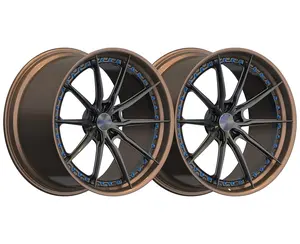 Satin Black 2 Piece Forged Concave Alloy Wheels Rims For Audi RS6