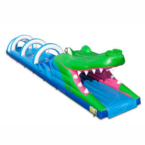 เกมสไลเดอร์เป่าลมแบบมืออาชีพสำหรับวันกีฬาและกิจกรรมสร้างทีม รูปแบบจระเข้ - Product Image 1