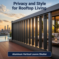 Pergola à toit rétractable en aluminium avec stores à lamelles orientables, stores extérieurs réglables, vente en gros d'usine