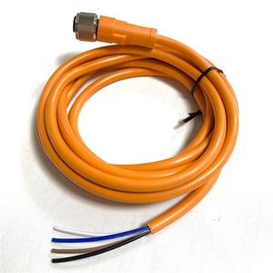 Câble de capteur extérieur M12 4 broches en laiton étanche IP67/IP68 <span class=keywords><strong>orange</strong></span> 2 mètres, mâ<span class=keywords><strong>le</strong></span>/femelle, certifié CE/ROHS, <span class=keywords><strong>prix</strong></span> de gros - Product Image 6