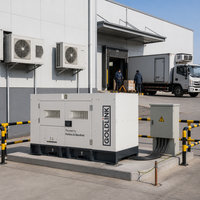 Générateurs diesel Perkins super silencieux 25 KVA, générateur ultra silencieux 20 kW, générateur diesel refroidi par eau, monophasé AC