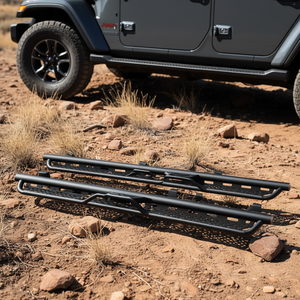 Barres Nerf, marchepieds latéraux en métal noir de 6 pouces pour Jeep Wrangler JL 4 portes, rampes, échelles - Product Image 2