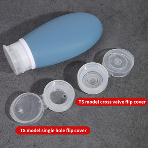 Bouteille de voyage pliable sans air de qualité alimentaire à prix abordable, 100 ml, bouteilles de voyage carrées, tube en silicone pour voyage - Product Image 4