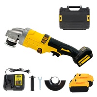 Meuleuse d'angle sans fil au lithium haute puissance 21V 850W, 125 mm, avec brosse, pour meulage et découpe manuels