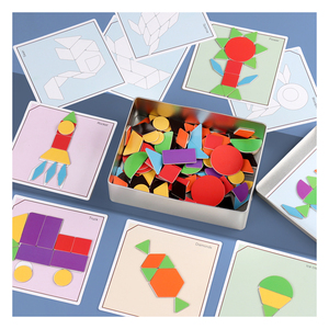 Hot Sell Multifunctional Creativepuzzle Cognition Wooden Figures Games Montessori Educational Autism Toys for Kids Boys Girls - Product Image 1
