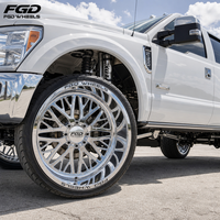Jantes de camion forgées à rebord profond polies 24x14 26x12 28x14 8x6.5 8x180 8x170 pour Ford F250 F350 Sierra Ram GMC Silverado 2500 3500