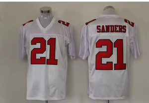 1991 Atlanta Retro 4 Brett Favre 7 Michael Vick 21 Deion Sanders Hochwertige Vintage Genähte American Football Trikots - Product Image 5