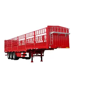 Trailer Manufacturers Livestock Trailer Animal Transport Cattle 2axle 3axle Aluminum Cargo Trailer Truck