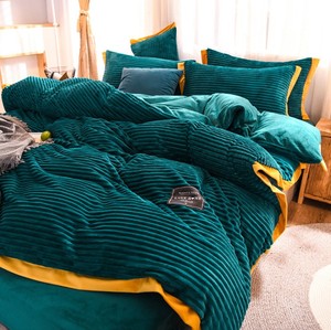 Winter <strong>Double</strong> Bedding Set Coral <strong>Fleece</strong> Bedsheets Luxury Beddingset Polyester Cotton Bed <strong>Sheet</strong> - Product Image 6