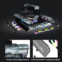 100% Original Tank Gaming PC Desktop Computer Case ATX Computer Case with Plastic Cabinet Audio Hardware Mid Tower in Stock