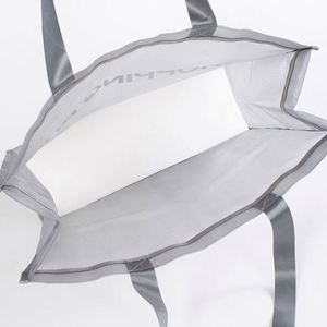 Sac de plage transparent respirant en nylon à imprimé lettres, idéal pour le shopping en gros - Product Image 3