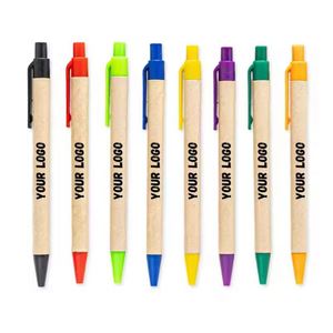 Bolígrafo de Papel Kraft Personalizado con Logotipo para Mercado de Puestos, Bolígrafo de Papel Ecológico Barato para Promoción, Personalizable con Logotipo para Mercado de Puestos - Product Image 6