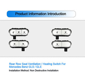 Interruptor de Ventilación y Calefacción para Asientos de <span class=keywords><strong>Mercedes</strong></span> Benz GLS GLE, Modificación para Asientos de Fila Central, Directo de Fábrica - Product Image 2