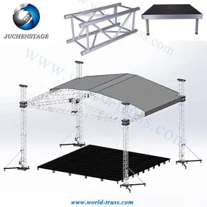 Platform Panggung Portabel 4ftx4ft Panggung Mode Mobile Murah untuk Acara Konser Gereja Sekolah